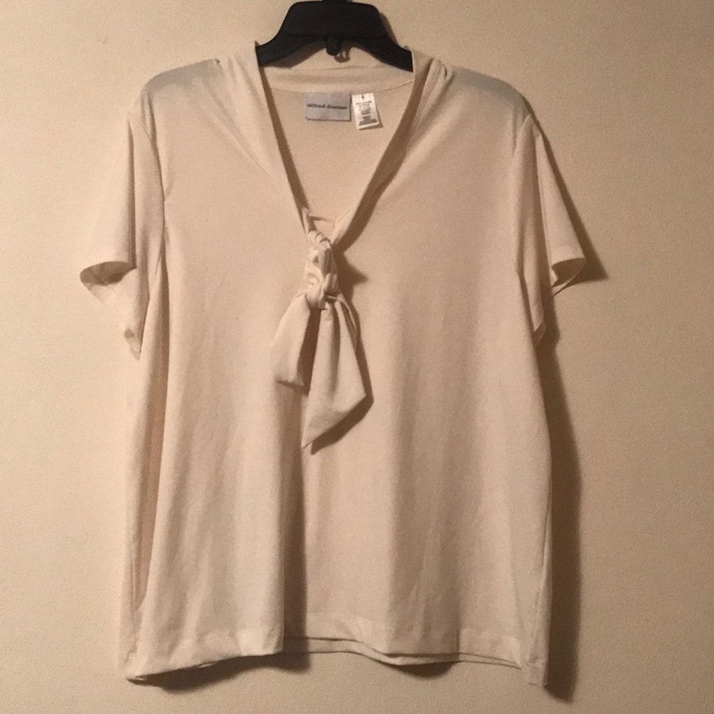 Alfred Dunner Size L Cream Blouse